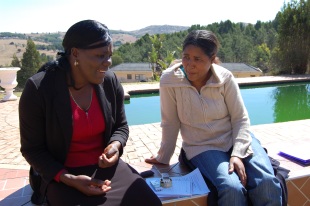 Practice interview, Swaziland, 2011 (S. Warrington)